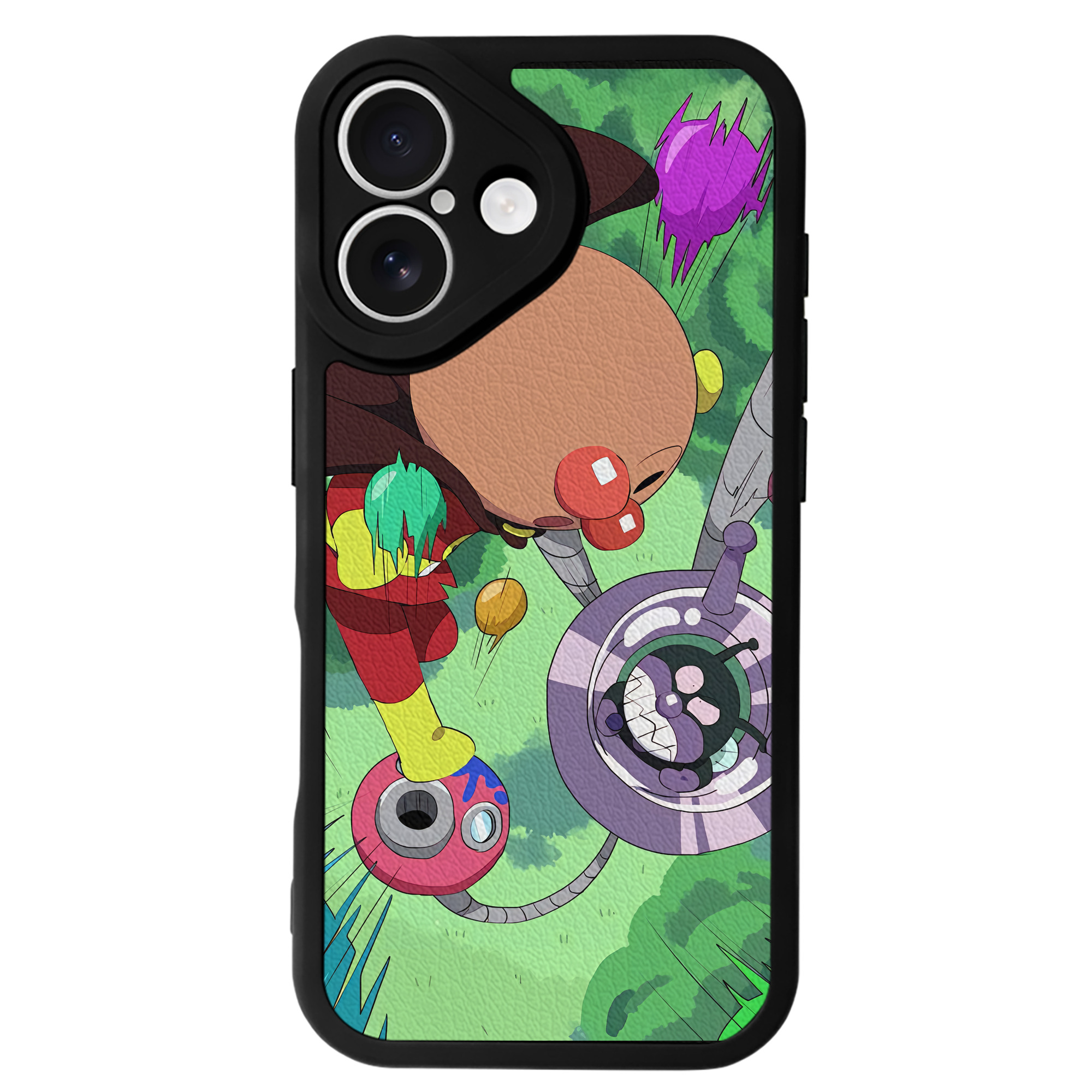 （画像用） アンパンマン Anpanman 【iPhone 16シリーズ対応】シリコンスマホケース（レザー調） 材質：シリコン